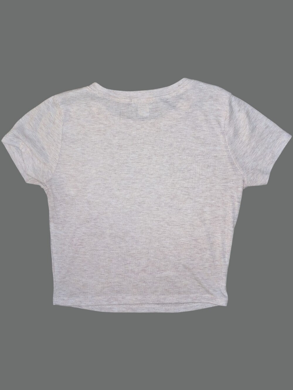 VGUC Bozzolo Short Sleeve Crewneck Tee in Light Beige Ribbed Size Medium - Picture 2 of 3